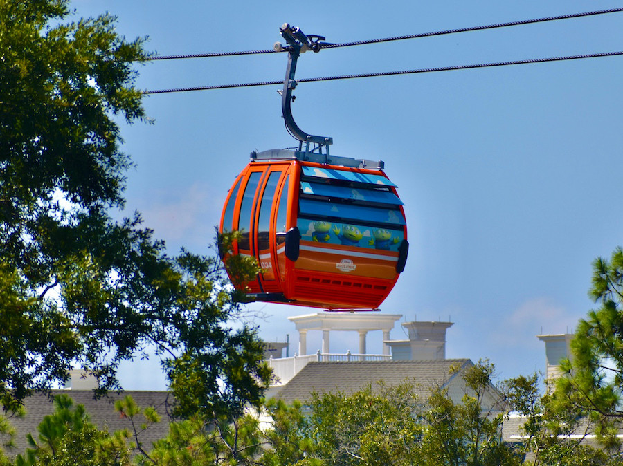 The Disney Skyliner gondolas