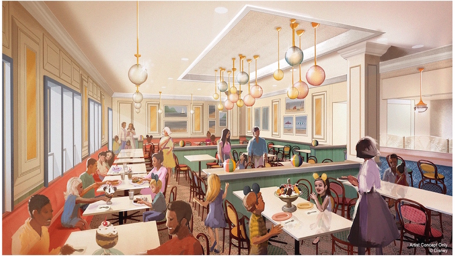 Beaches & Cream Soda Shop concept art