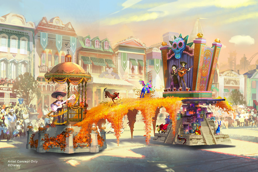 Magic Happens Parade concept art Disneyland Coc