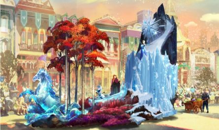 Magic Happens Parade concept art Disneyland Frozen