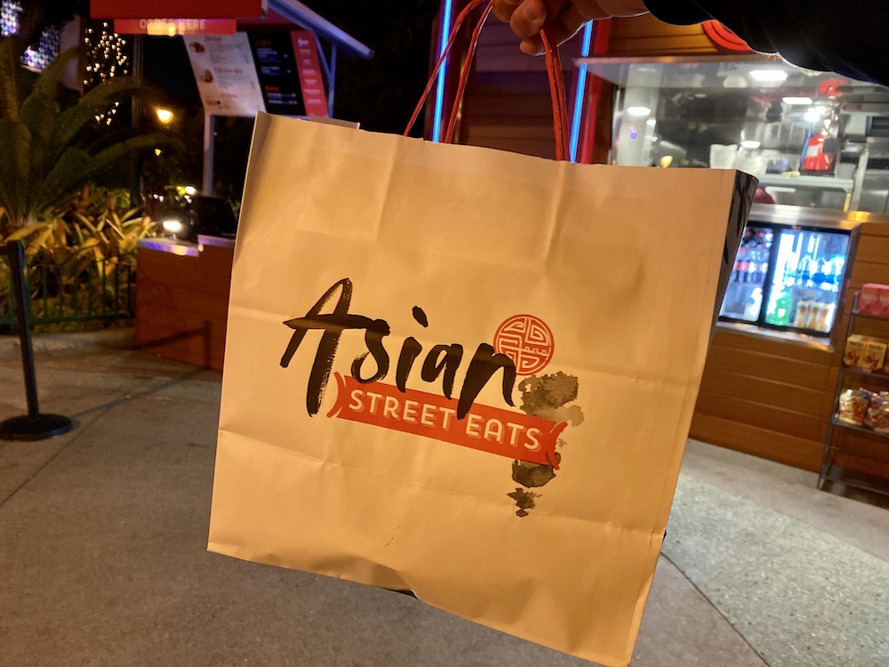 Asian Street Eats in Downtown Disney to-go bag
