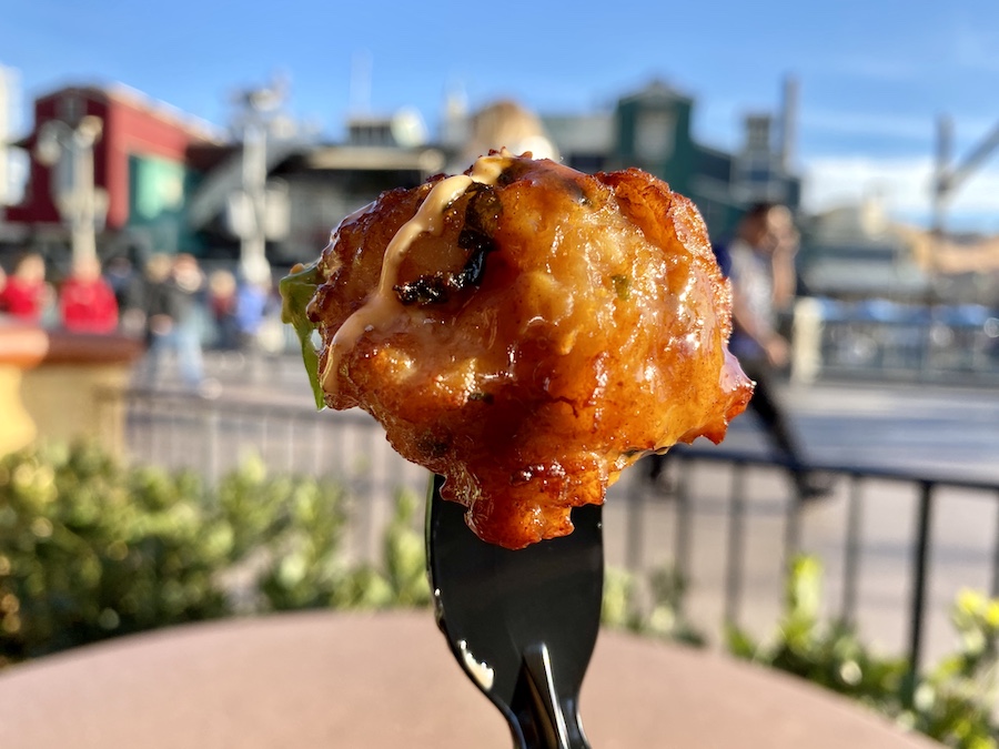 Red Dragon Spice Traders Shrimp & Ginger Dumplings with Soy Reduction and Sriracha Mayo