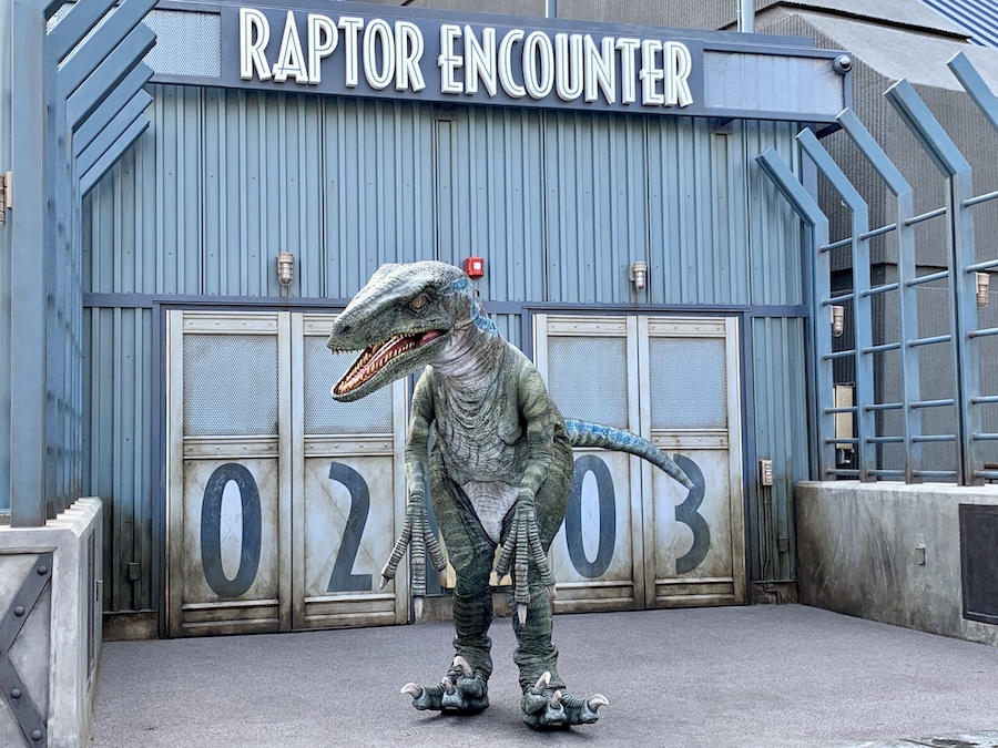 Blue Raptor Encounter Universal Studios Hollywood
