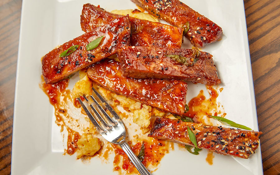 Sweet and Sour Sticky Ribs at Confisco Grille