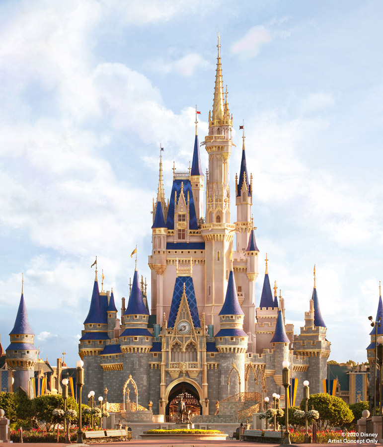 Cinderella Castle makeover at the Magic Kingdom ©Disney