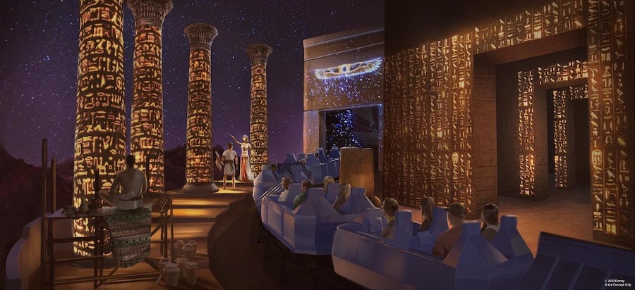 Spaceship Earth updated Egypt scene concept art