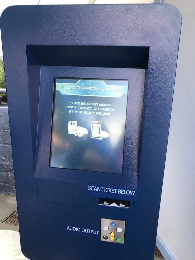 Tomorrowland FastPass Kiosks