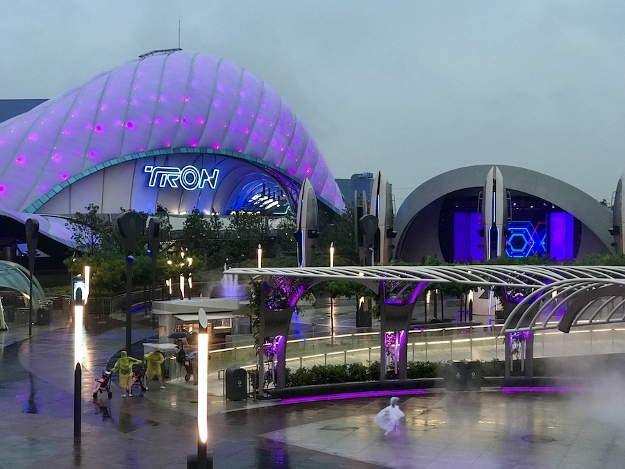 Tomorrowland with Tron Lightcycle PowerRun in Shanghai Disneyland
