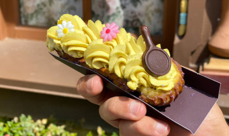 The Tangled Wall Eclair at Pinocchio Village Haus in the Magic Kingdom