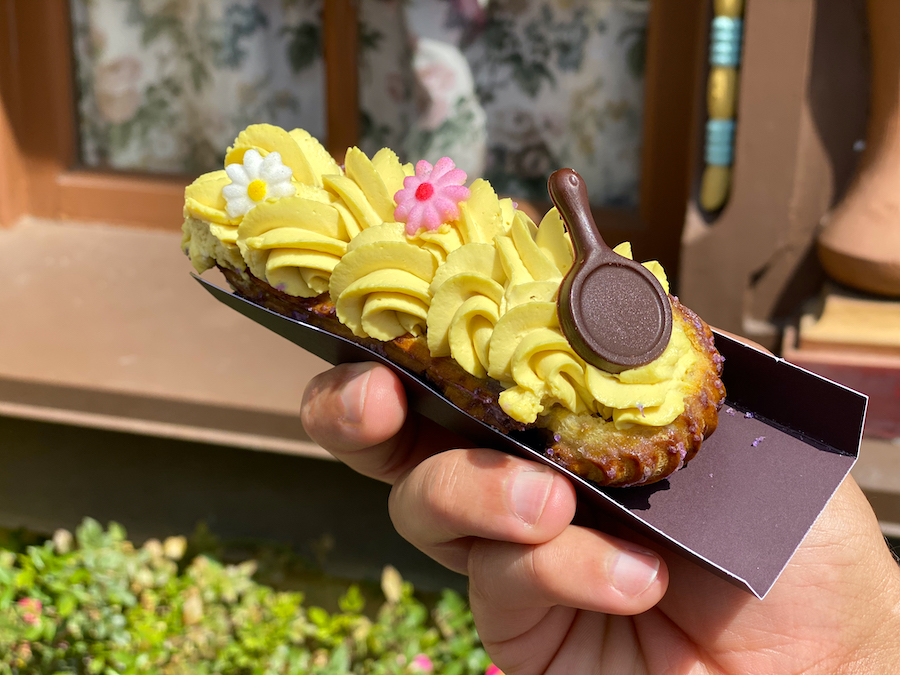The Tangled Wall Eclair at Pinocchio Village Haus in the Magic Kingdom