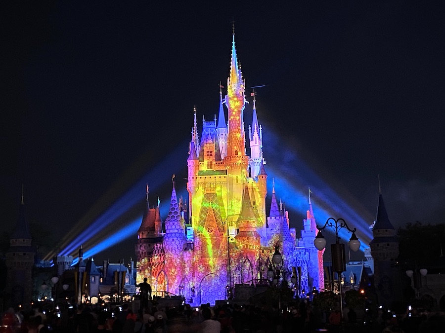 Cinderella Castle at night