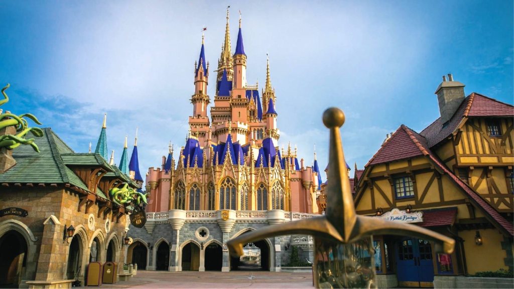 Cinderella Castle's new look ©Disney