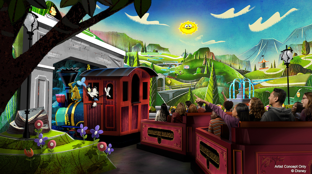 Mickey & Minnie's Runaway Railway at Disneyland