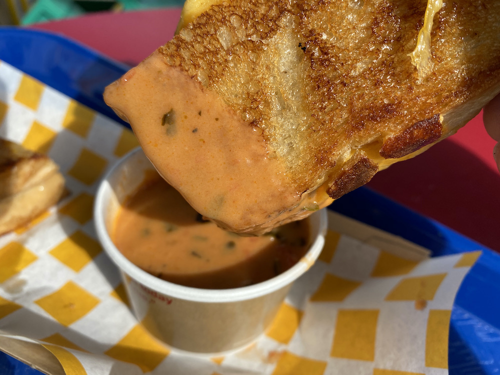 Tomato Basil Soup at Woody's Lunch Box