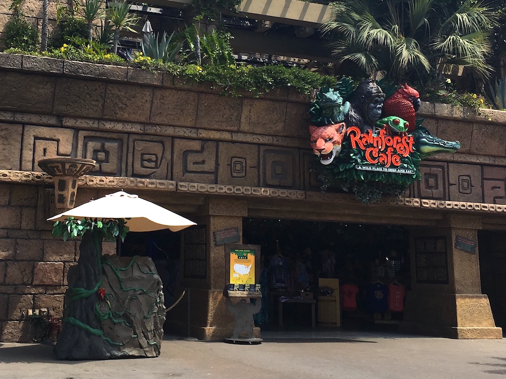 The Rainforest Cafe in Downtown Disney (in 2016)