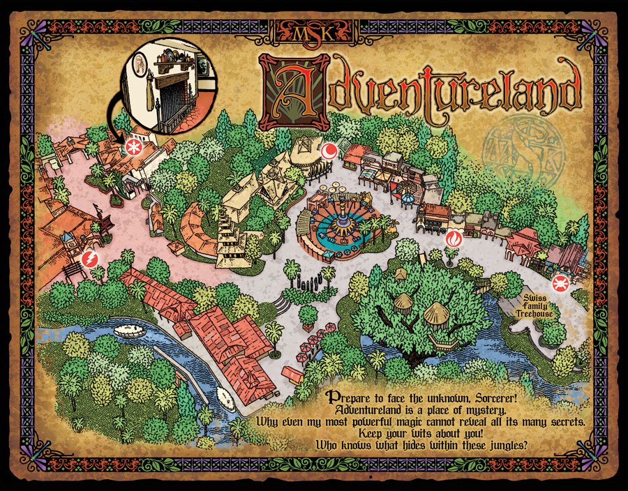 Sorcerers of the Magic Kingdom map