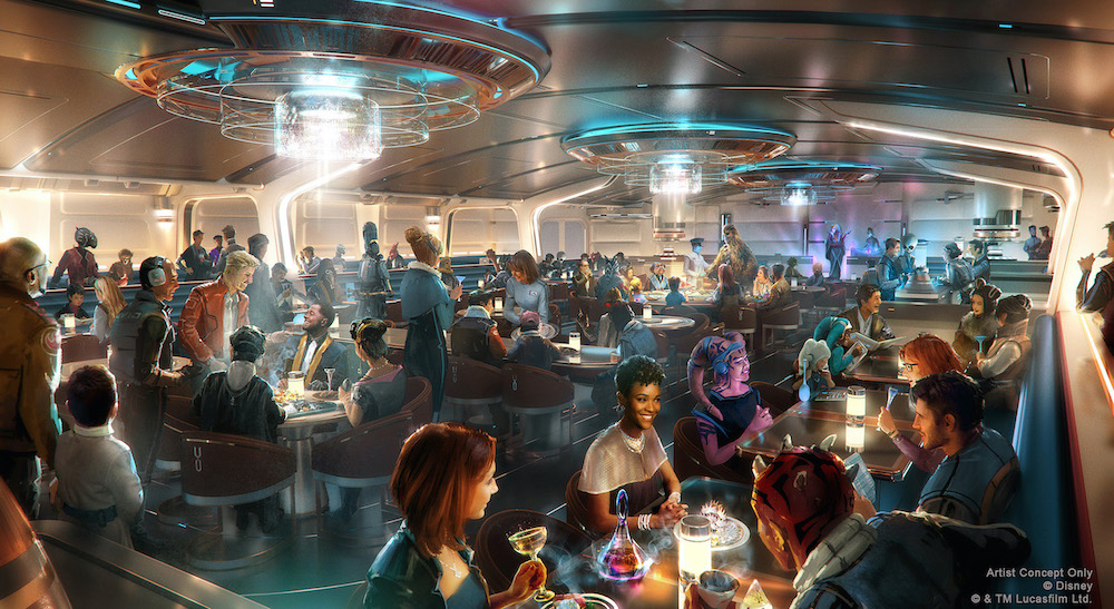 Crown of Corellia Dining Room in Star Wars: Galactic Starcruiser