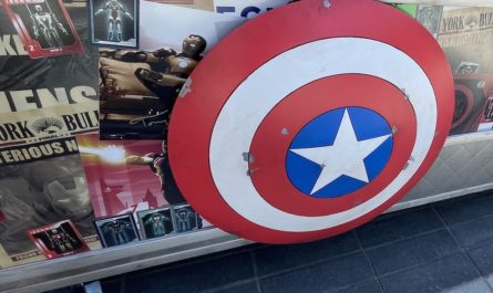 Captain America's Shield on the Shawarma Cart in Avengers Campus