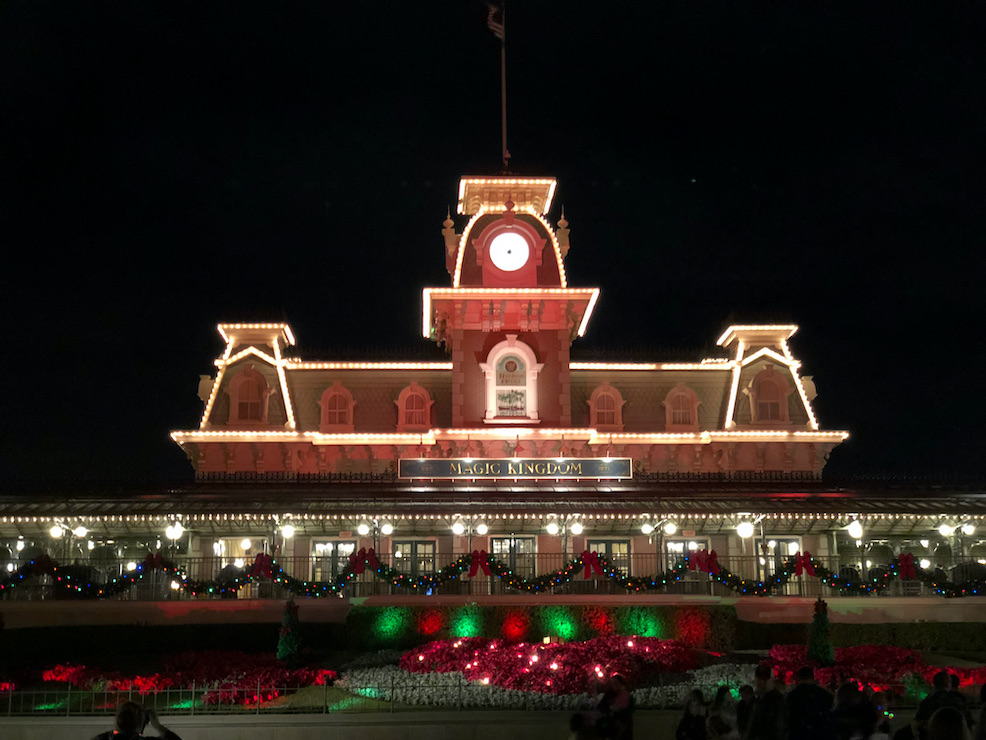 Magic Kingdom holiday at night