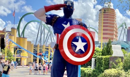 Captain American at Universal Orlando's Islands of Adventure