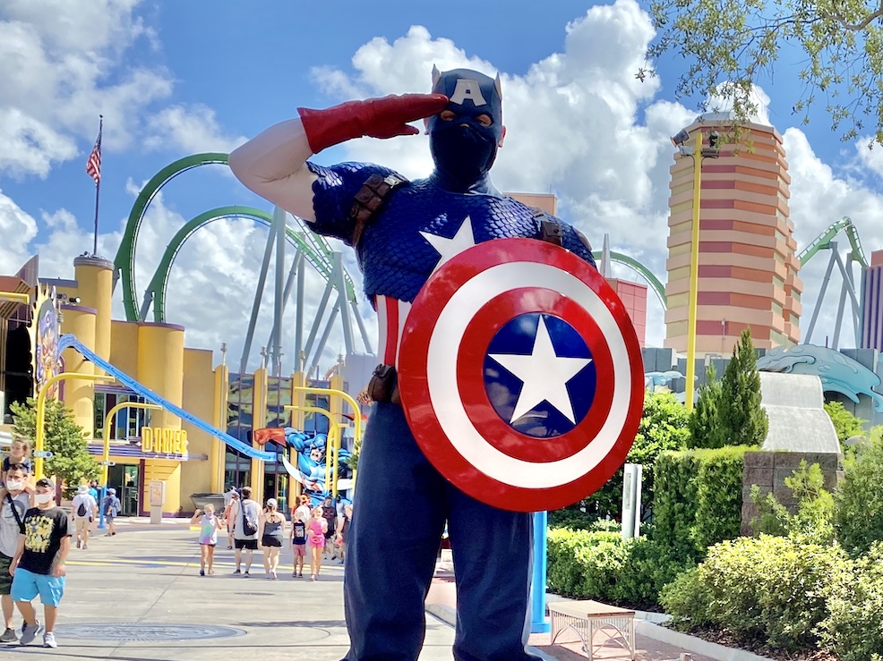 Captain American at Universal Orlando's Islands of Adventure