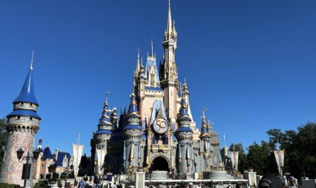 Cinderella Castle with the 50th makeover