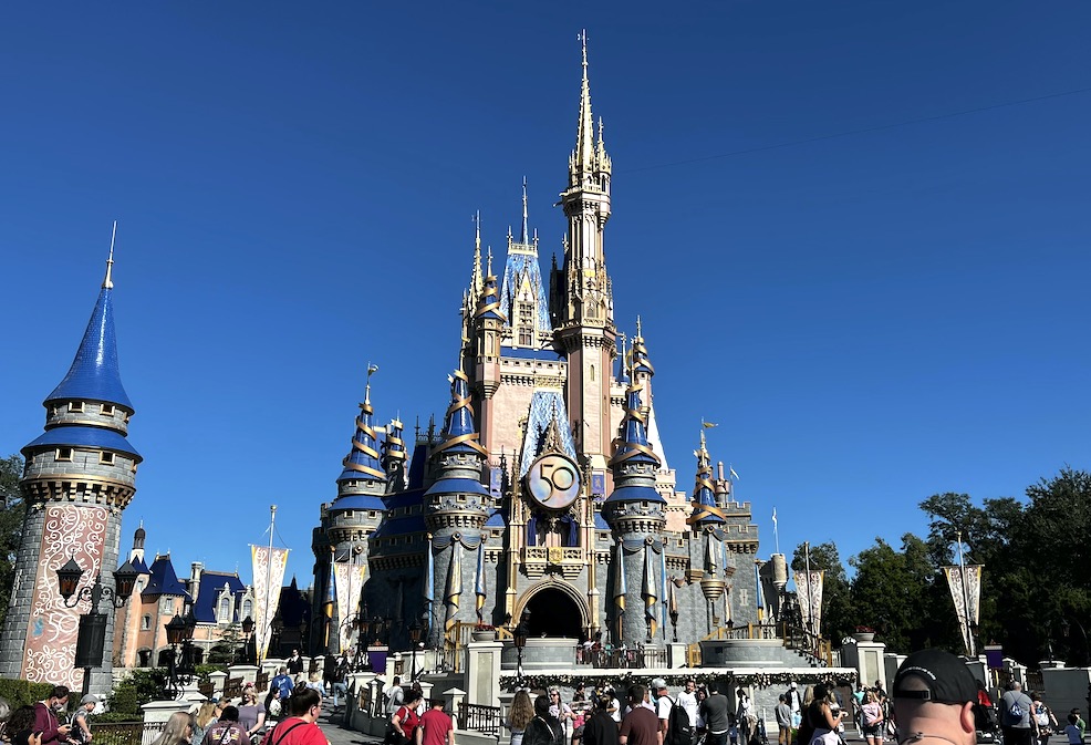 Cinderella Castle with the 50th makeover